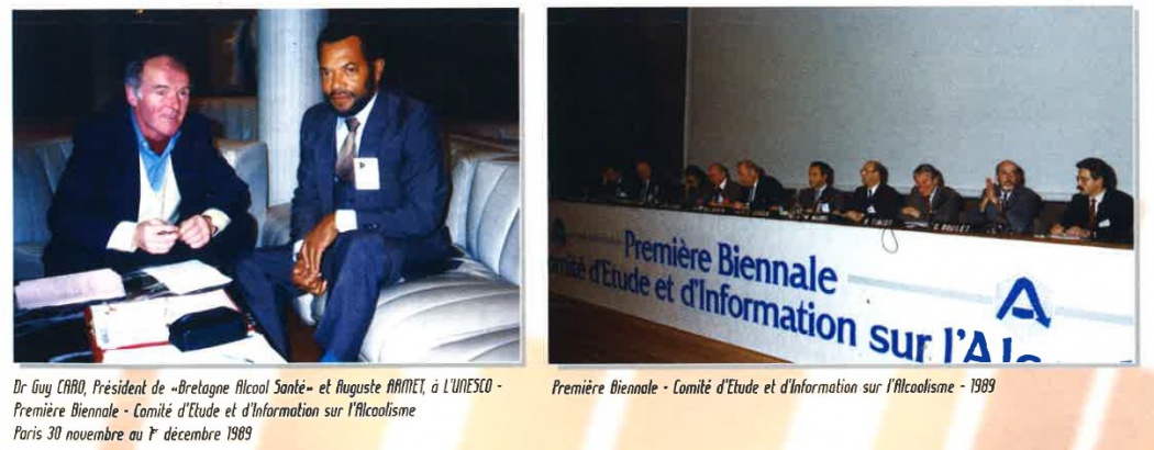 Dr Guy CARD et Auguste ARmet à l UNESCO 30 novembre au 1er décembre 1989